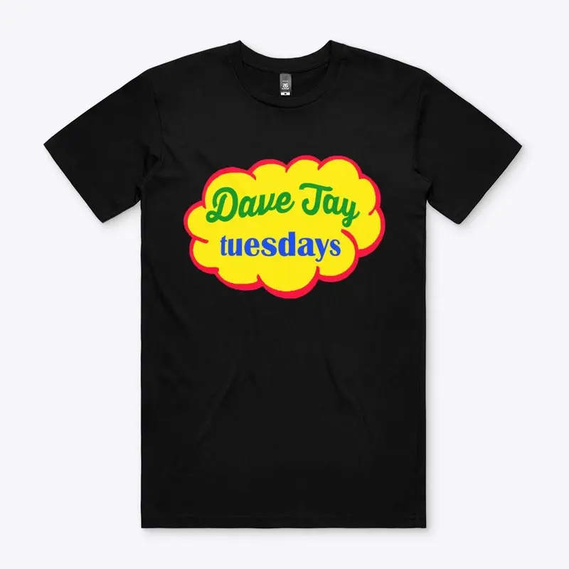 The Dave Jay Tuesday Tee - Jet Black